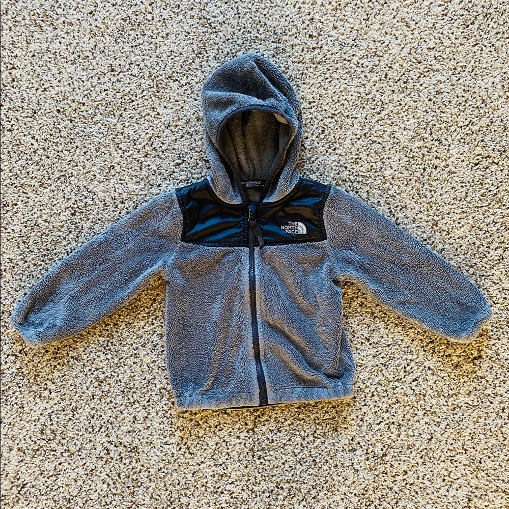 North Face 18-24 Months Zip-Up Gray
